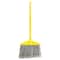 Rubbermaid Commercial Angled Large Broom, Poly Bristles, 46 7/8" Metal Handle, Yellow/Gray FG637500GRAY - alternate 1